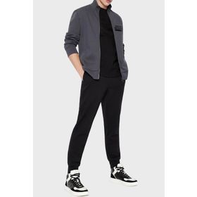 Armani 6LZPBE 1200-BLACK Exchange Standart Siyah Erkek Eşofman Altı