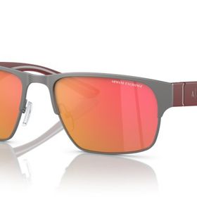 Armani Exchange 2046S 60036Q Mat Gri Metal Aynalı Erkek Güneş Gözlüğü