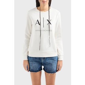 Armani Exchange 3DYM92 YJFDZ 1125 Beyaz Kadın Sweat