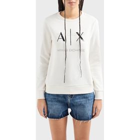 Armani Exchange 3DYM92 YJFDZ 1125 Beyaz Kadın Sweat