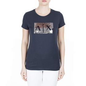 Armani Exchange 6RYT22 Erkek Mavi Polo Tişört