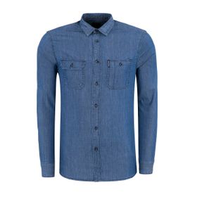 Armani Exchange 6ZZC38 Z1GDZ 1500 Mavi Erkek Gömlek
