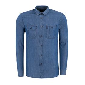 Armani Exchange 6ZZC38 Z1GDZ 1500 Mavi Erkek Gömlek