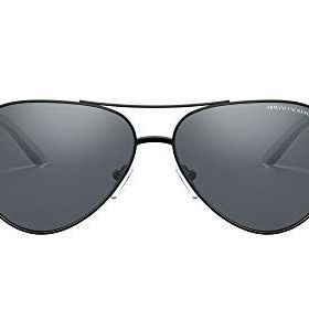 Armani Exchange AX2034S Aviator Siyah Açık Gri Aynalı Erkek Güneş Gözlüğü
