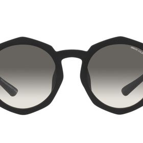 Armani Exchange AX4132SU Universal Fit Yuvarlak Mat Siyah Gradyan Gri Kadın Güneş Gözlüğü