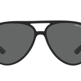 Armani Exchange AX4133S Mat Siyah Koyu Gri Yuvarlak Unisex Güneş Gözlüğü