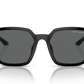 Armani Exchange AX4139SU Evrensel Fit Altıgen Siyah Koyu Gri Kadın Güneş Gözlüğü