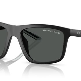 Armani Exchange AX4149SU Evrensel Fit Kare Koyu Gri Erkek Güneş Gözlüğü