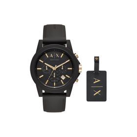 Armani Exchange AX7105 Erkek Set Kol Saati ve Valiz Etiketi