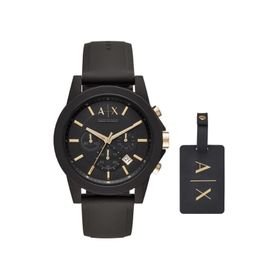 Armani Exchange AX7105 Erkek Set Kol Saati ve Valiz Etiketi