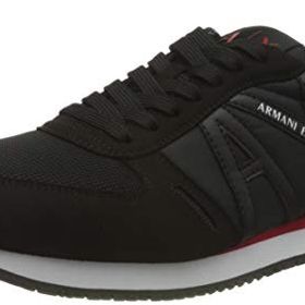 Armani Exchange Rio Side Logo Siyah Erkek Spor Ayakkabı