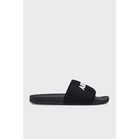 Armani Exchange XUP001 Siyah XV087 A120 Logo Baskılı Erkek Terlik