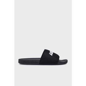 Armani Exchange XUP001 Siyah XV087 A120 Logo Baskılı Erkek Terlik