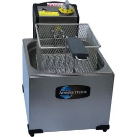Armeka 3 lt Tek Hazneli Elektrikli Kapaklı Sanayi Tipi Fritöz
