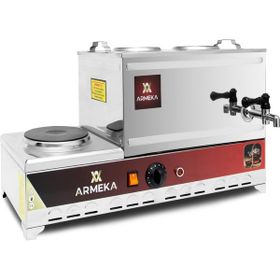 Armeka Gri 20 L Elektrikli Çay Kazanı Kahveci Kazanı Pleytli Elektrikli Ocaklı