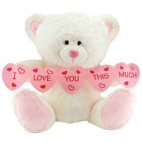 Armerya I Love You This Much 55 cm Kalpli Ayı Peluş Oyuncak