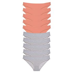Armin Loretta 10 Adet Süper Eko Set Pudra Gri Likralı Kadın Slip Külot