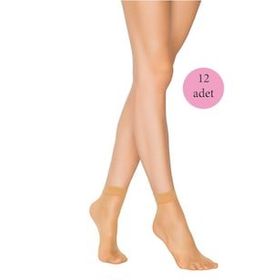 Armin Loretta 12 Adet Fit 15 Soket Ten İnce Parlak Kısa Çorap