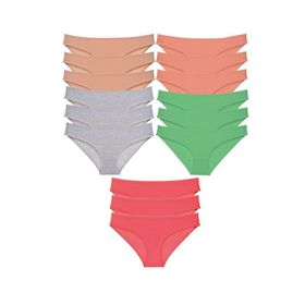 Armin Loretta 15 Adet Süper Eko Set Soft Renkler Likralı Kadın Slip Külot