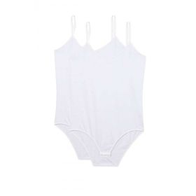 Armin Loretta 2 Adet İp Askılı Kadın Çıtçıtlı Body Beyaz