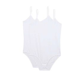 Armin Loretta 2 Adet İp Askılı Kadın Çıtçıtlı Body Beyaz