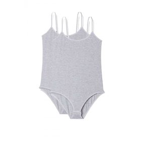 Armin Loretta 2 Adet İp Askılı Kadın Çıtçıtlı Body Gri