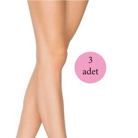 Armin Loretta 3 Adet Fit 15 Soket İnce Ten Parlak Kısa Çorap