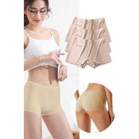 Armin Loretta 3 Adet Kadın Dikişsiz Görünmez İz Yapmaz Mini Ten Şort Boxer