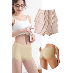 Armin Loretta 3 Adet Kadın Dikişsiz Görünmez İz Yapmaz Mini Ten Şort Boxer