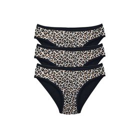 Armin Loretta 3 Adet Leopar Desenli Likralı Yumuşak Dokulu Slip Külot