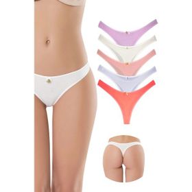 Armin Loretta 5 Adet Soft Renkler Pamuklu Kadın Klasik Tanga