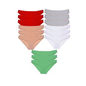 Armin Loretta 521 15 Adet Süper Eko Set Likralı Kadın Slip Külot