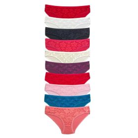 Armin Loretta S231 10 Adet Önü Dantelli Transparan Slip Külot
