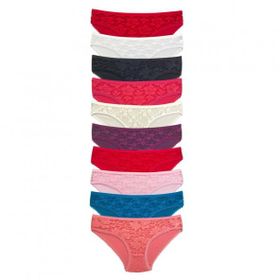 Armin Loretta S231 10 Adet Önü Dantelli Transparan Slip Külot