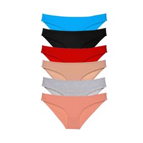 Armin Loretta Süper Eko Renk 1 Likralı 6 Adet Kadın Slip Külot
