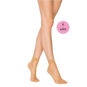 Armin Loretta Ten Fit 15 İnce Parlak Kısa 6 Adet Kadın Soket Çorap