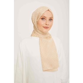 Armine 077-024-08 Haki Krem Baskılı Pamuk Şal