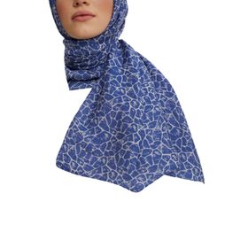 Armine 08PL-21183 Lacivert Gri Yazlık Pure Line Şal Serisi Yaz Trend Şal