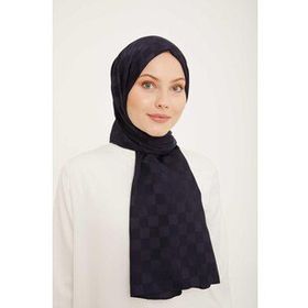 Armine 08PL-21183 Lacivert Gri Yazlık Pure Line Şal Serisi Yaz Trend Şal