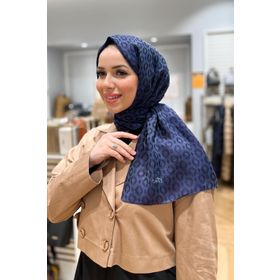 Armine 08PL-21183 Lacivert Gri Yazlık Pure Line Şal Serisi Yaz Trend Şal