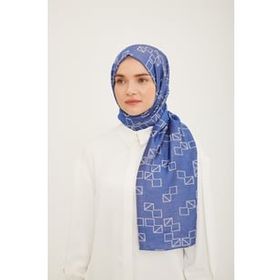 Armine 08PL-21187 Gökyüzü Mavisi Yazlık Pure Line Şal Serisi Yaz Trend Şal