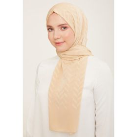 Armine 1-322 Koyu Bej Desenli Şal