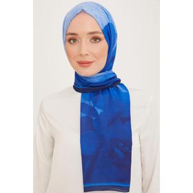 Armine 10000-01 Saks Mavi Trend Şal