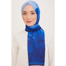 Armine 10000-01 Saks Mavi Trend Şal