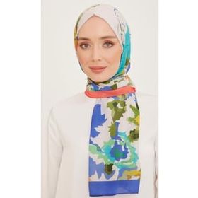 Armine 10001-06 Mor-Yağ Yeşili Trend Şal