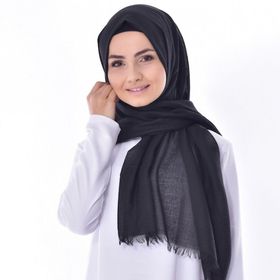 Armine 10004-03 Siyah Kesik Desenli Şal