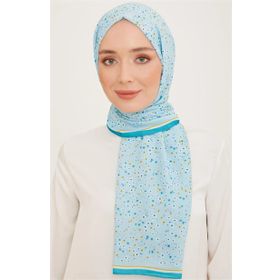 Armine 10004-12 Turkuaz Mavi Trend Şal