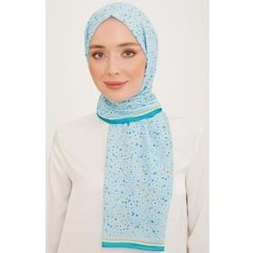 Armine 10004-12 Turkuaz Mavi Trend Şal
