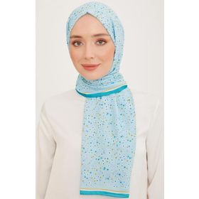 Armine 10004-12 Turkuaz Mavi Trend Şal