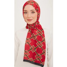 Armine 10006-05 Kırmızı Karma Desen Trend Şal
